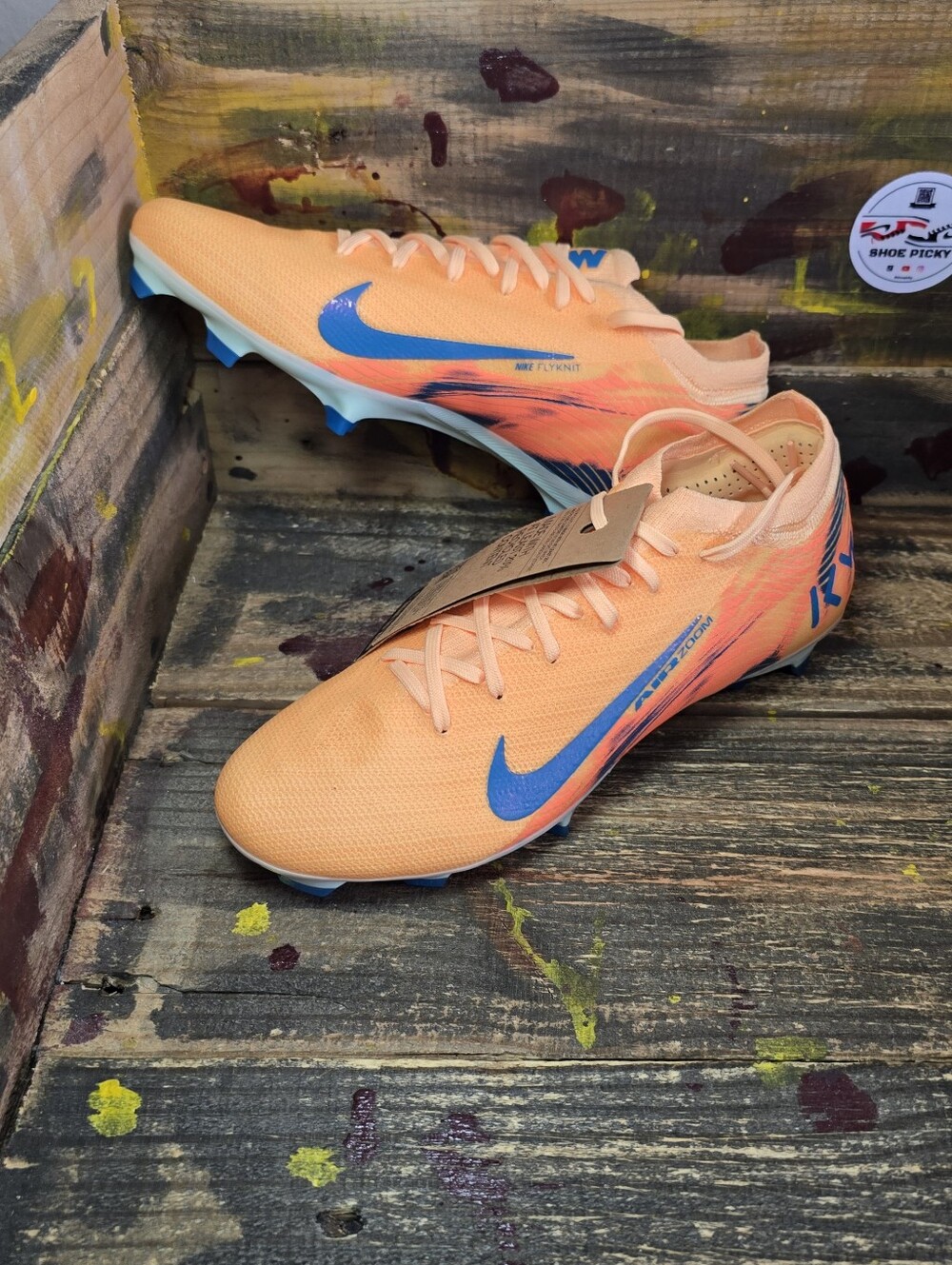 Nike Zoom Vapor 16 Pro KM FG Melon Tint FQ8689 801 Men's Size 6.5 Women's Size 8